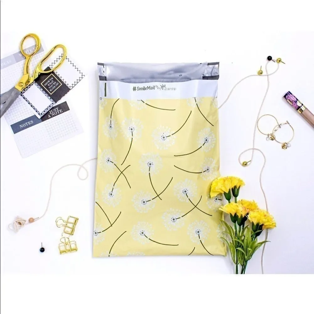 Poly Mailers MIX 10x13 12x15.5 FUN 35pcs 35sticker
